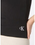 Calvin Klein Jeans Top negru / alb - Pled.ro