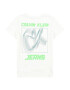 Calvin Klein Jeans Tricou albastru pastel / verde kiwi / alb - Pled.ro