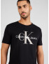 Calvin Klein Jeans Tricou gri deschis / negru / alb - Pled.ro