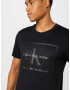 Calvin Klein Jeans Tricou gri metalic / negru - Pled.ro