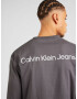 Calvin Klein Jeans Tricou 'Institutional' gri închis / alb - Pled.ro