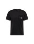 Calvin Klein Jeans Tricou negru / alb - Pled.ro