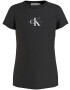 Calvin Klein Jeans Tricou negru / alb - Pled.ro