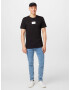 Calvin Klein Jeans Tricou negru / alb - Pled.ro