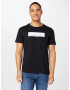 Calvin Klein Jeans Tricou negru / alb - Pled.ro