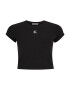 Calvin Klein Jeans Tricou negru / alb - Pled.ro