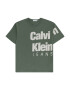 Calvin Klein Jeans Tricou nisipiu / verde închis - Pled.ro