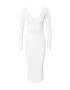 Calvin Klein Rochie tricotat alb - Pled.ro