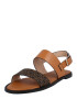 Calvin Klein Sandale 'ALMOND' maro coniac / negru - Pled.ro