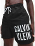 Calvin Klein Swimwear Șorturi de baie negru / alb - Pled.ro