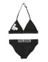 Calvin Klein Swimwear Costum de baie două piese negru / alb - Pled.ro