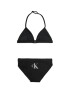 Calvin Klein Swimwear Costum de baie două piese negru / alb - Pled.ro