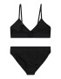 Calvin Klein Swimwear Costum de baie două piese negru / alb - Pled.ro