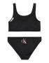 Calvin Klein Swimwear Costum de baie două piese roșu deschis / negru / alb - Pled.ro