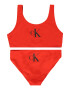 Calvin Klein Swimwear Costum de baie două piese roșu / negru - Pled.ro