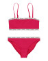 Calvin Klein Swimwear Costum de baie două piese roz / negru / alb - Pled.ro