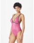 Calvin Klein Swimwear Costum de baie întreg fucsia / negru / alb - Pled.ro