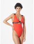 Calvin Klein Swimwear Costum de baie întreg 'Intense' roșu orange / negru / alb - Pled.ro