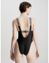 Calvin Klein Swimwear Costum de baie întreg negru / alb - Pled.ro