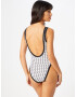 Calvin Klein Swimwear Costum de baie întreg negru / alb - Pled.ro