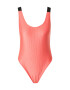 Calvin Klein Swimwear Costum de baie întreg roz / negru / alb - Pled.ro