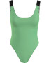 Calvin Klein Swimwear Costum de baie întreg verde deschis / negru / alb - Pled.ro