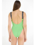 Calvin Klein Swimwear Costum de baie întreg verde deschis / negru / alb - Pled.ro