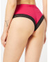 Calvin Klein Swimwear Plus Slip costum de baie 'BRAZILIAN' roz / negru / alb - Pled.ro