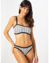 Calvin Klein Swimwear Slip costum de baie negru / alb - Pled.ro