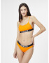 Calvin Klein Swimwear Slip costum de baie portocaliu / negru / alb - Pled.ro