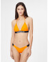 Calvin Klein Swimwear Slip costum de baie portocaliu / negru / alb - Pled.ro