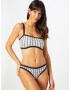 Calvin Klein Swimwear Sutien costum de baie negru / alb - Pled.ro