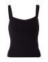 Calvin Klein Top brodat negru / alb - Pled.ro