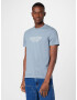 Calvin Klein Tricou albastru porumbel / alb - Pled.ro