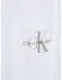 Calvin Klein Tricou gri argintiu / alb - Pled.ro