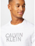 Calvin Klein Tricou gri metalic / alb - Pled.ro