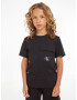 Calvin Klein Jeans Tricou negru / alb - Pled.ro