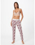 Calvin Klein Underwear Pantaloni de pijama roz / roz neon / alb - Pled.ro