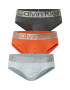 Calvin Klein Underwear Slip 'Steel' albastru pastel / gri / gri argintiu / portocaliu - Pled.ro