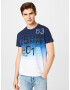 CAMP DAVID Tricou albastru / alb - Pled.ro