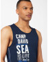 CAMP DAVID Tricou albastru / bleumarin / alb - Pled.ro