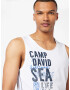 CAMP DAVID Tricou albastru / bleumarin / alb - Pled.ro