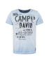 CAMP DAVID Tricou albastru deschis / negru - Pled.ro