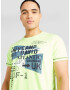 CAMP DAVID Tricou albastru / galben citron / alb - Pled.ro