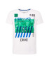 CAMP DAVID Tricou albastru marin / albastru regal / verde deschis / negru / alb - Pled.ro