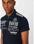 CAMP DAVID Tricou bleumarin / alb murdar - Pled.ro