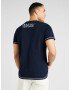 CAMP DAVID Tricou bleumarin / albastru porumbel / alb - Pled.ro