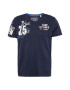 CAMP DAVID Tricou bleumarin / albastru regal / gri / alb - Pled.ro