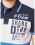 CAMP DAVID Tricou bleumarin / azur / roșu deschis / alb - Pled.ro