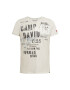 CAMP DAVID Tricou gri argintiu / negru / alb - Pled.ro